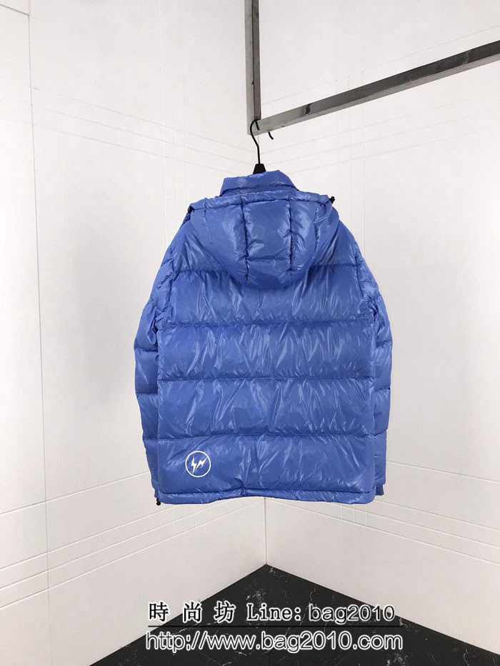 MONCLER蒙口X Fragment聯名款 連帽魔術貼LOGO 男款羽絨服 ydi2207